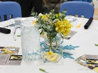 Thanks to the Warren County Garden Club for the tasteful table decorations : 2017, Chamber, Places, banquet