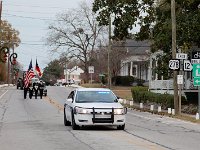 The parade started wiht Warrenton's Finest leading the flag procession