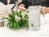 The Garden Club graced the tables with elegant centerpieces : Chamber, Places, banquet